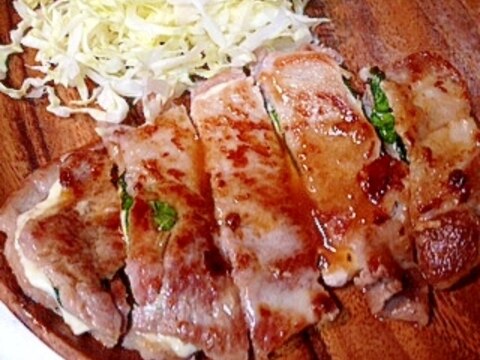 【糖質制限】豚肉の大葉・チーズはさみ焼き★